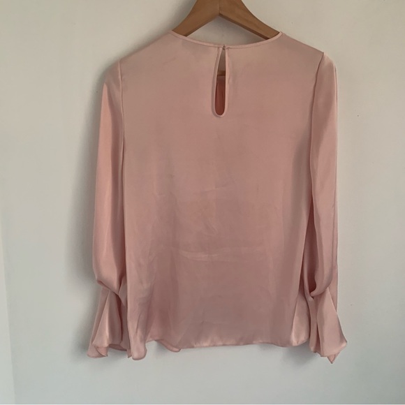 Vintage 90s Y2K Ports Pink Satin Blouse - Picture 4 of 9